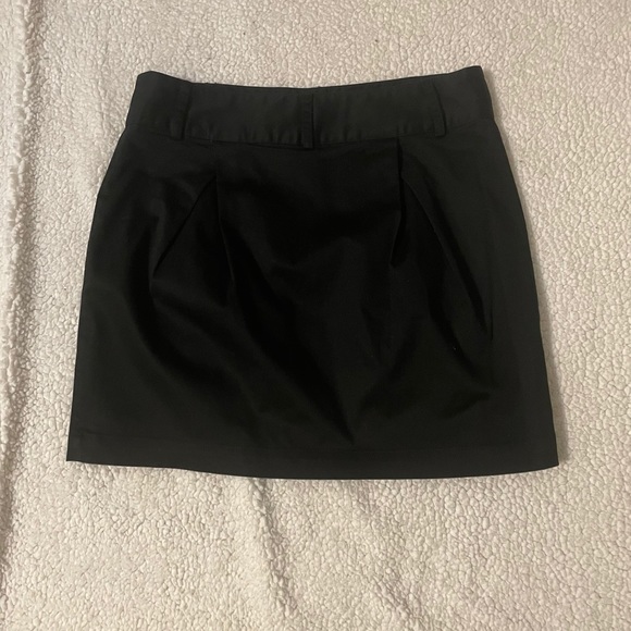 NWOT black front button skirt - Picture 2 of 3